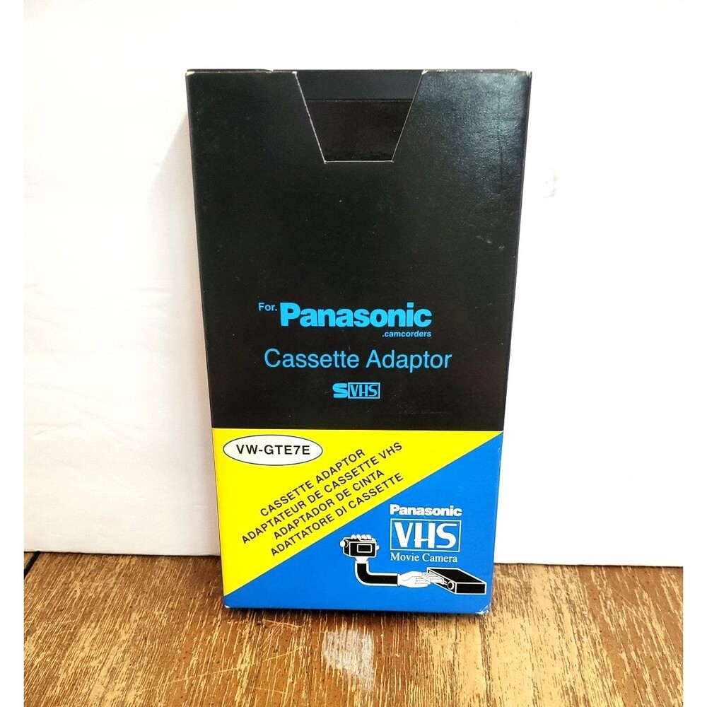 Panasonic VW-GTE7E Motorized S-VHS / VHS-C Cassette Adapter for Camcorder Tapes